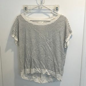 GAP White Ground Striped Top - Medium